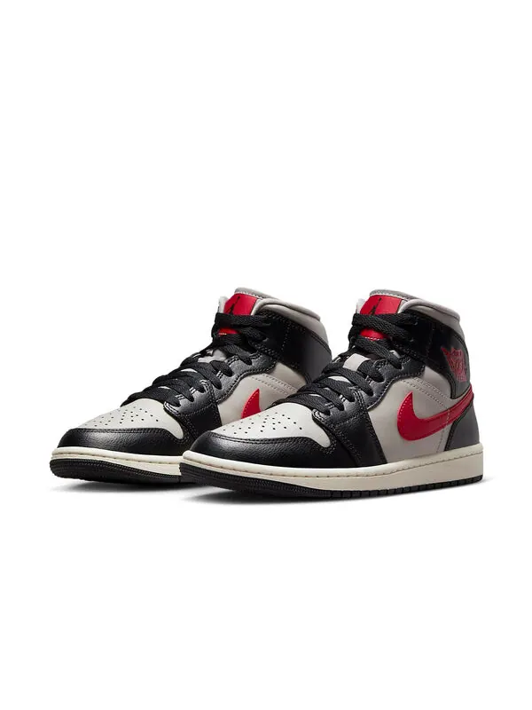 Кроссовки 1 mid 'black gym red grey' Air Jordan — изображение 2 из 4, черный/красный-серый