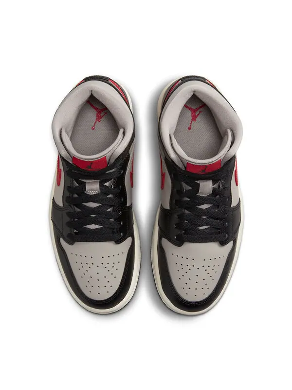 Кроссовки 1 mid 'black gym red grey' Air Jordan — изображение 3 из 4, черный/красный-серый