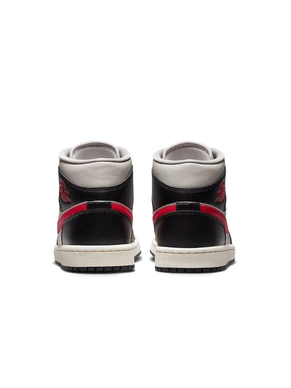 Кроссовки 1 mid 'black gym red grey' Air Jordan — изображение 4 из 4, черный/красный-серый