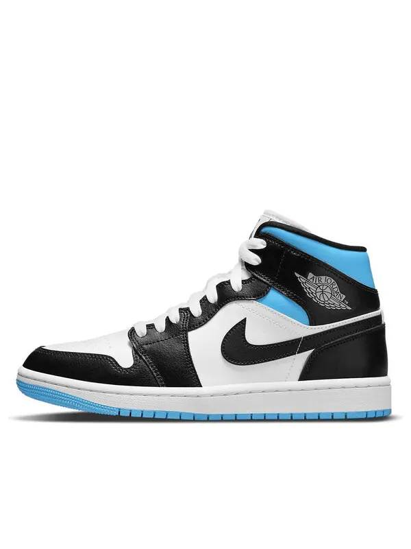 Кроссовки 1 средние Air Jordan — изображение 1 из 4, белый/синий/черный