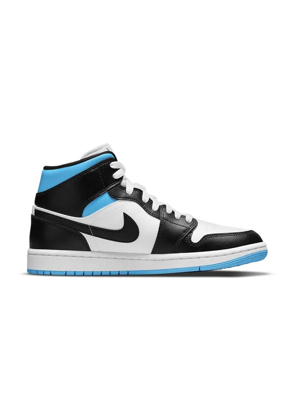 Кроссовки 1 средние Air Jordan — изображение 2 из 4, белый/синий/черный