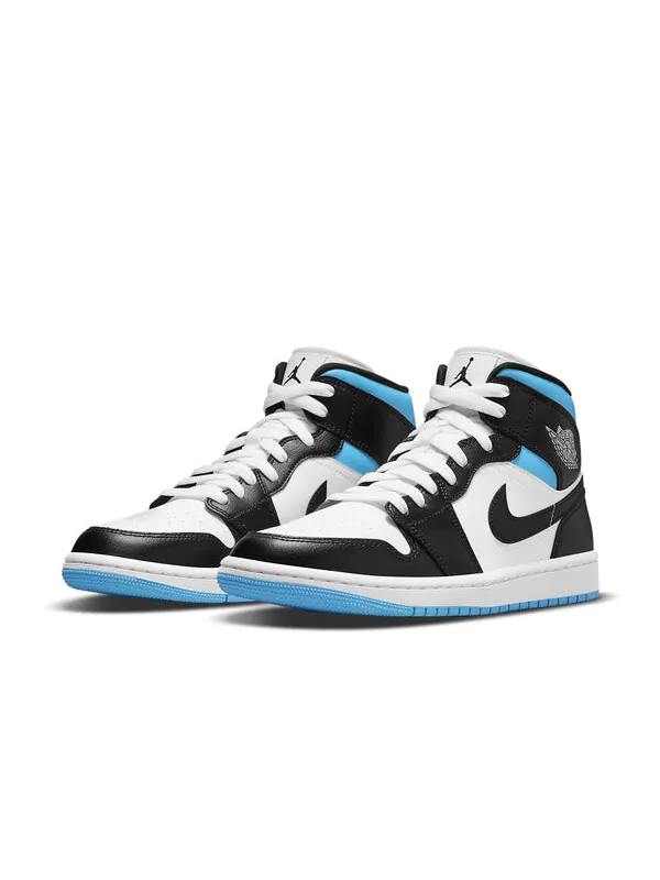Кроссовки 1 средние Air Jordan — изображение 3 из 4, белый/синий/черный