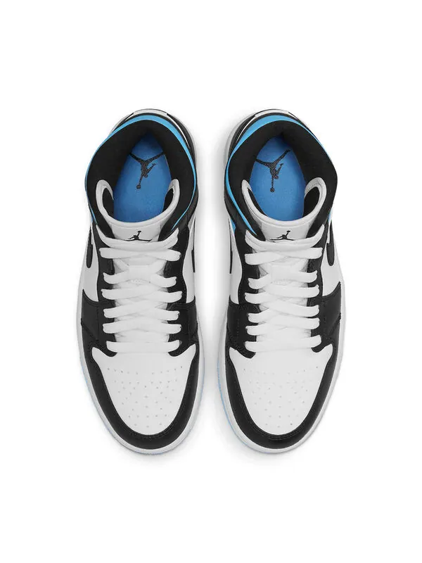 Кроссовки 1 средние Air Jordan — изображение 4 из 4, белый/синий/черный