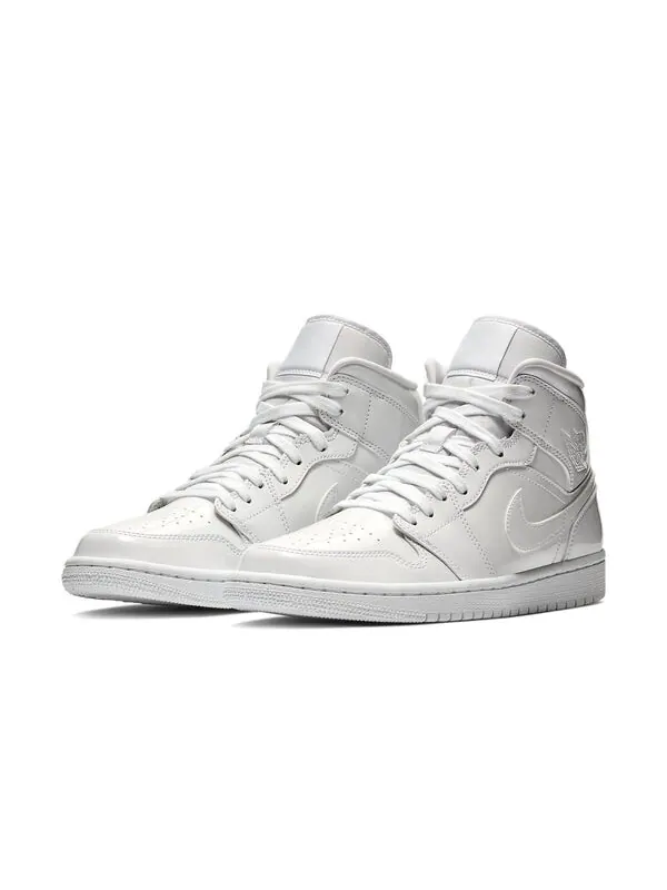 Кроссовки 1 средний патент Air Jordan — изображение 3 из 4, белый