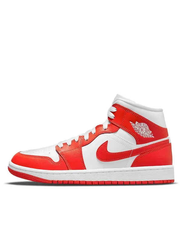 Кроссовки 1 средние Air Jordan — изображение 1 из 4, оранжевый/белый