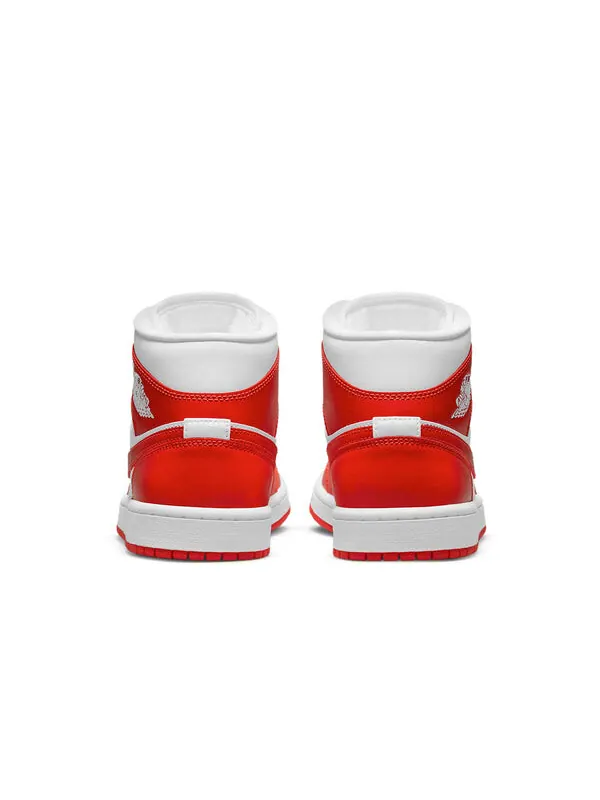 Кроссовки 1 средние Air Jordan — изображение 4 из 4, оранжевый/белый