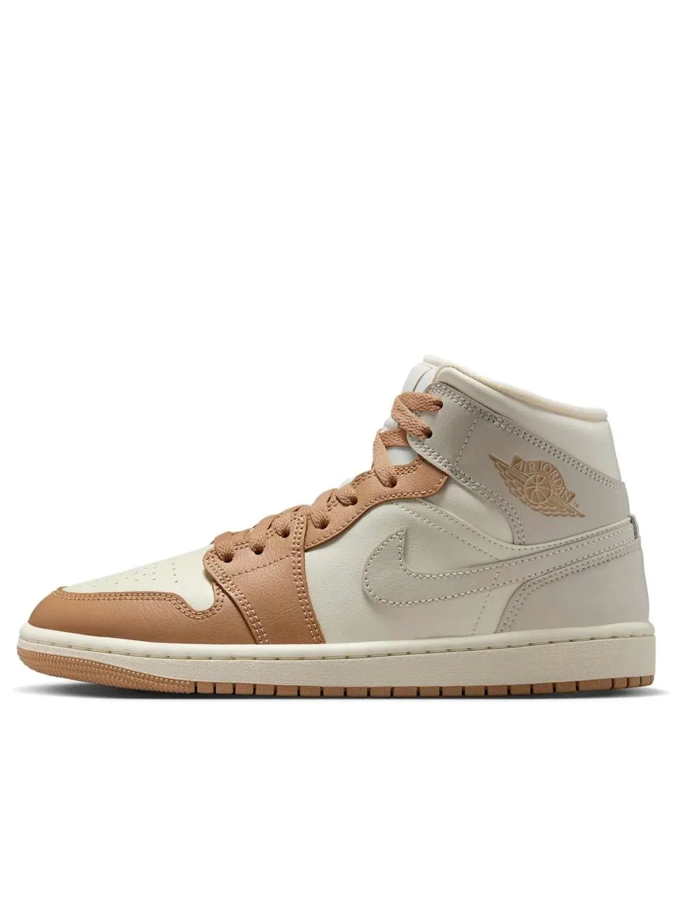 Кроссовки Air Jordan 1 Mid 'Pale Ivory' BQ6472-118 — изображение 1 из 6, белый