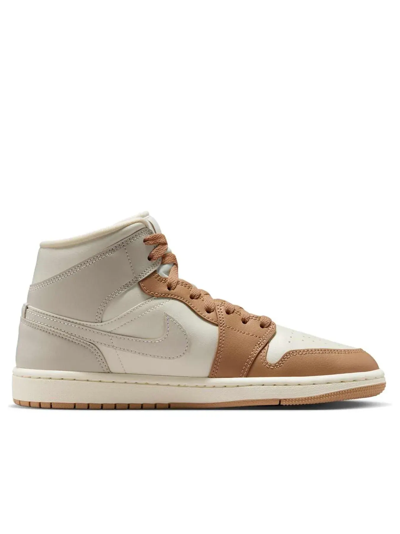 Кроссовки Air Jordan 1 Mid 'Pale Ivory' BQ6472-118 — изображение 6 из 6, белый