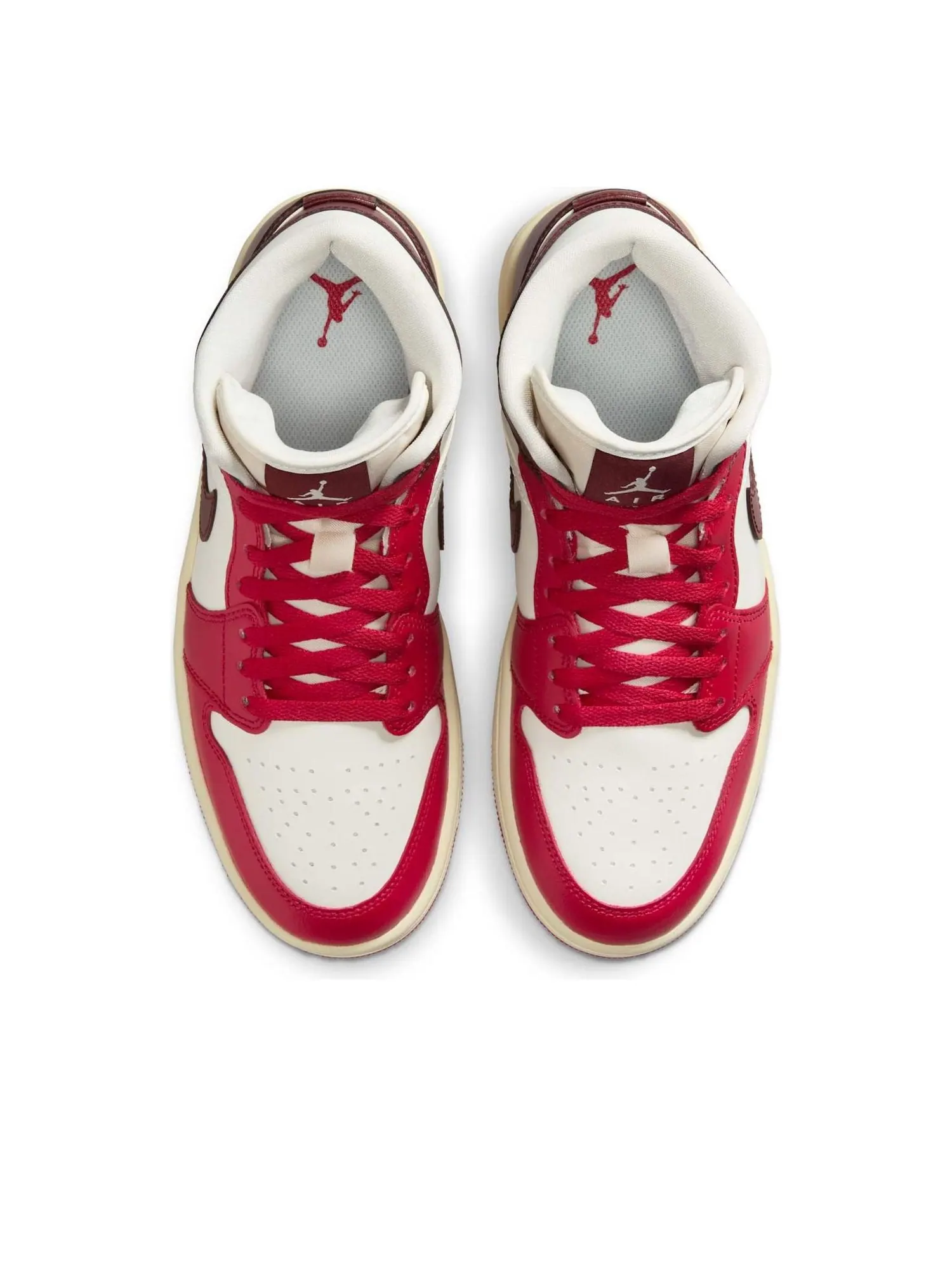 Кроссовки (WMNS) Air Jordan 1 Mid 'Mystic Hibiscus' — изображение 2 из 6, красный