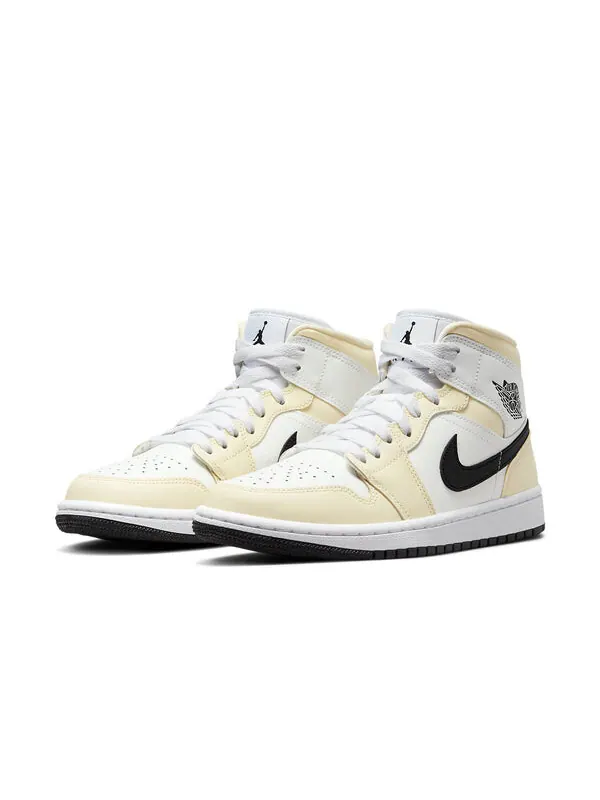 Кроссовки 1 mid 'coconut milk' Air Jordan — изображение 3 из 4, черный/белый