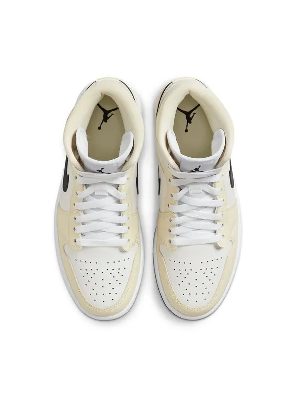 Кроссовки 1 mid 'coconut milk' Air Jordan — изображение 4 из 4, черный/белый