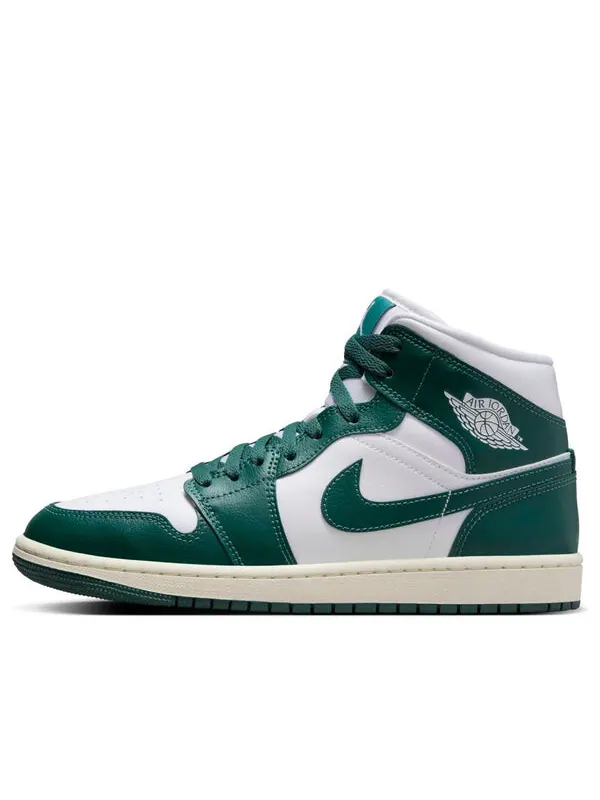 Кроссовки 1 средние Air Jordan — изображение 1 из 4, зеленый/белый