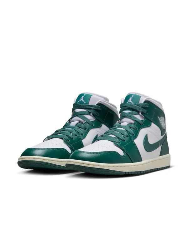 Кроссовки 1 средние Air Jordan — изображение 2 из 4, зеленый/белый