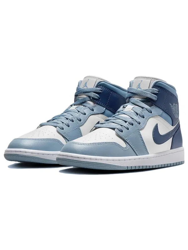Кроссовки 1 средние Air Jordan — изображение 3 из 4, синий/белый