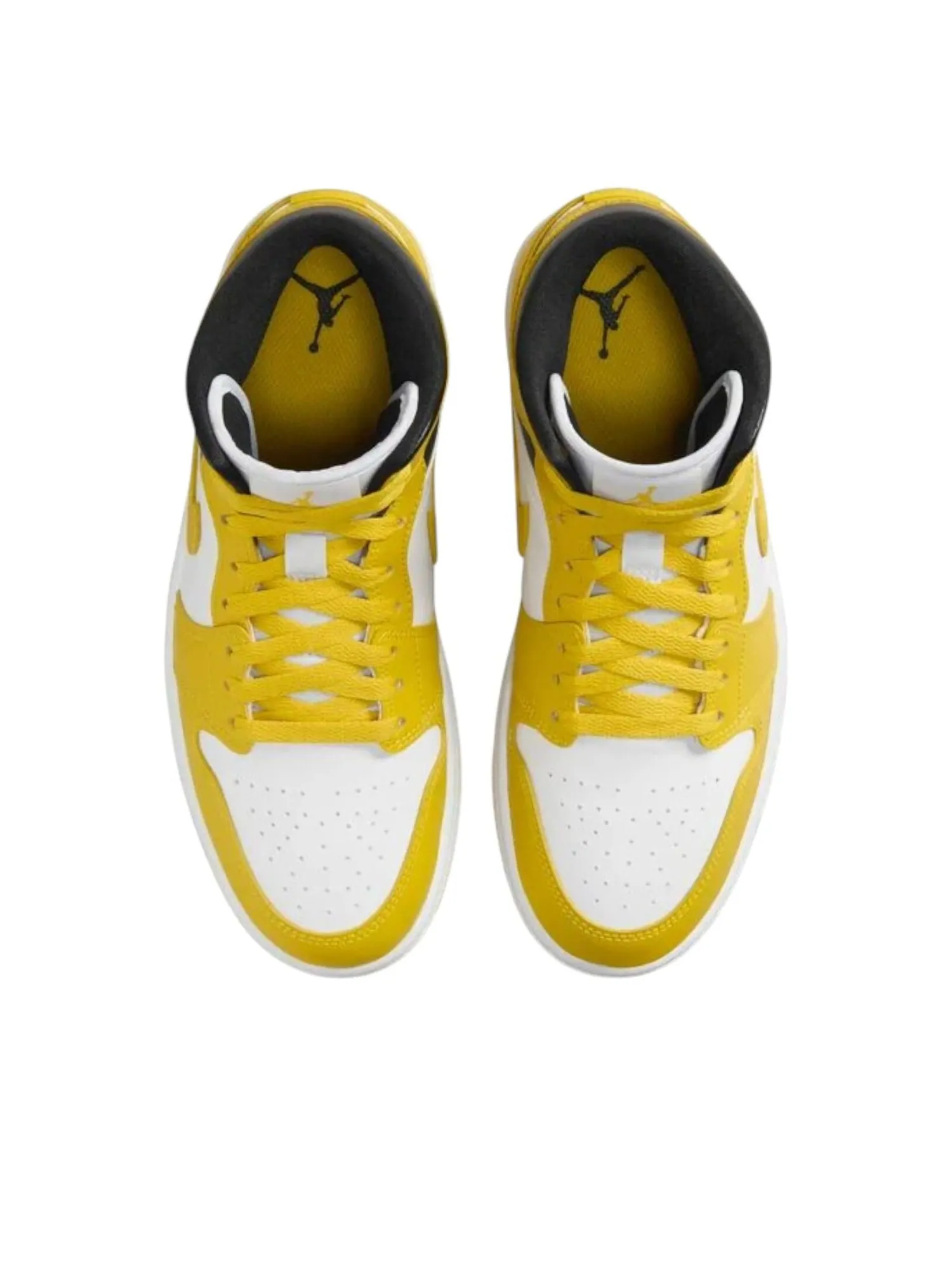 Кроссовки (WMNS) Air Jordan 1 Mid 'Vivid Sulfur ' — изображение 3 из 6, желтый