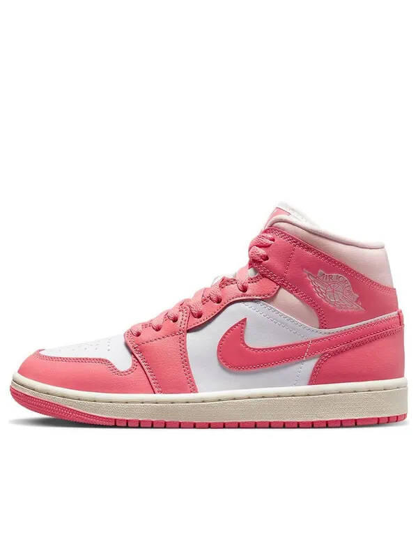 Кроссовки 1 mid 'strawberries and cream' Air Jordan — изображение 1 из 4, белый