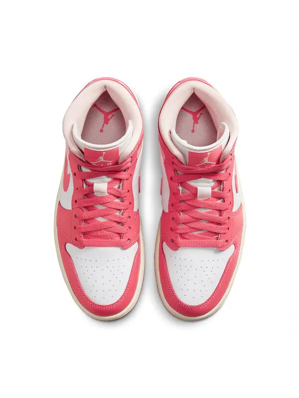 Кроссовки 1 mid 'strawberries and cream' Air Jordan — изображение 3 из 4, белый
