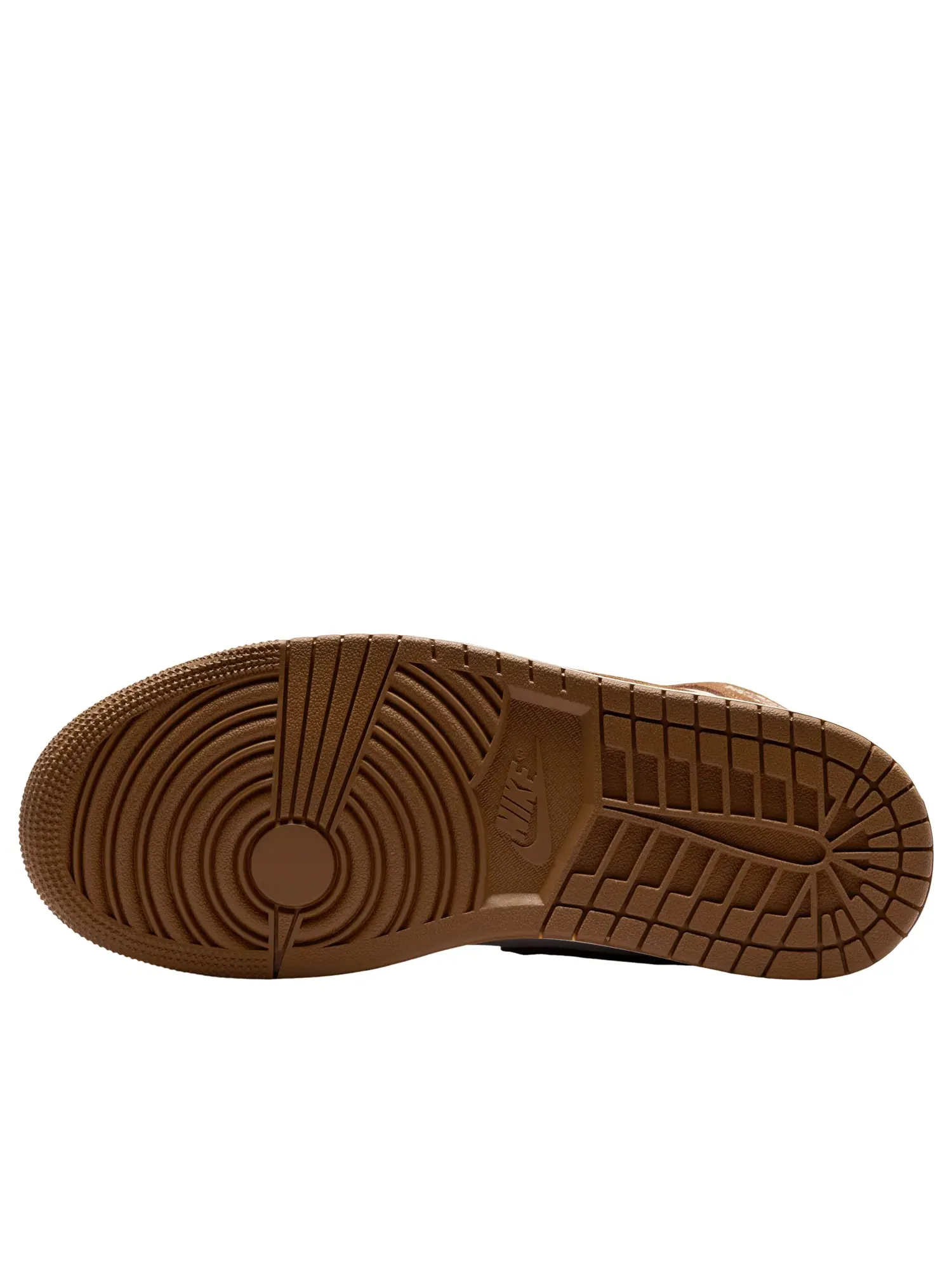 Женские кроссовки с кожаным верхом Air Jordan 1 Mid Light British Tan Choke — изображение 6 из 7, бежевый