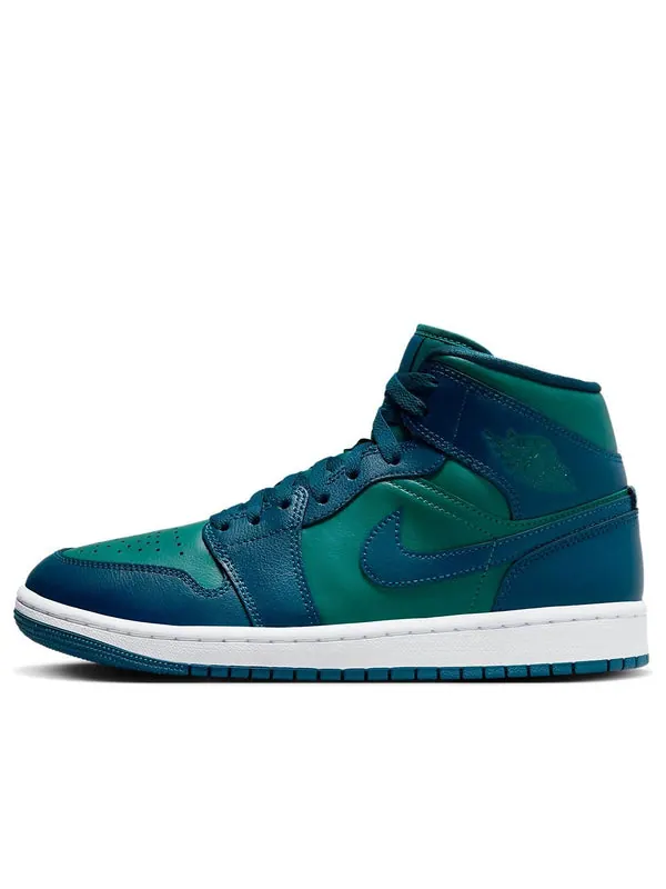 Кроссовки 1 mid 'sky j teal french blue' Air Jordan — изображение 1 из 4, синий/белый