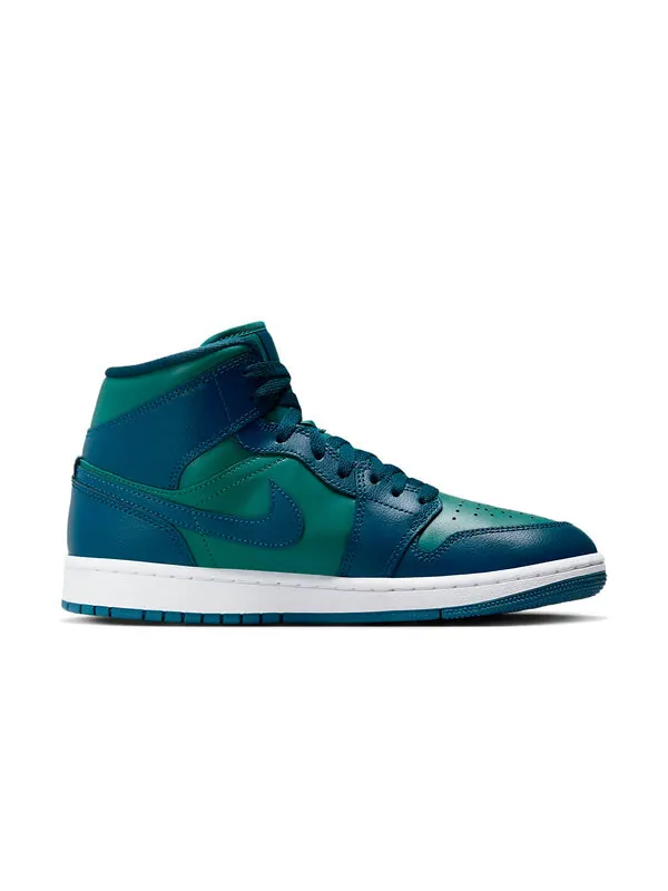 Кроссовки 1 mid 'sky j teal french blue' Air Jordan — изображение 2 из 4, синий/белый