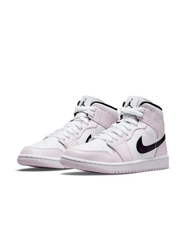 Кроссовки 1 mid 'barely rose' Air Jordan — изображение 3 из 4, розовый/белый/черный