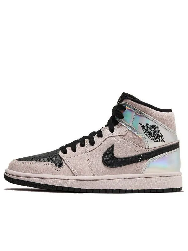 Кроссовки 1 mid 'iridescent' Air Jordan — изображение 1 из 4, розовый/черный/мульти