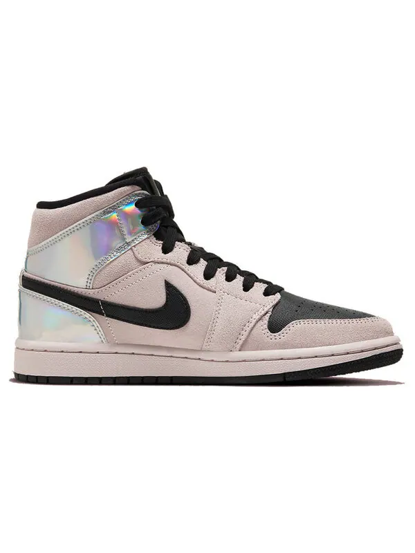 Кроссовки 1 mid 'iridescent' Air Jordan — изображение 2 из 4, розовый/черный/мульти