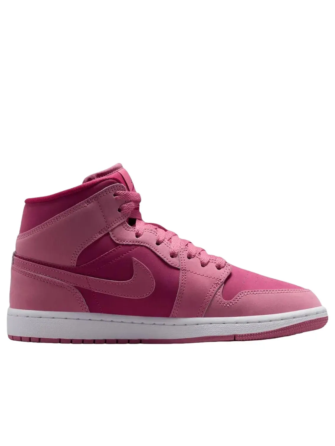 Женские кроссовки с кожаным верхом Air Jordan 1 Mid Desert Berry — изображение 2 из 6, фиолетовый