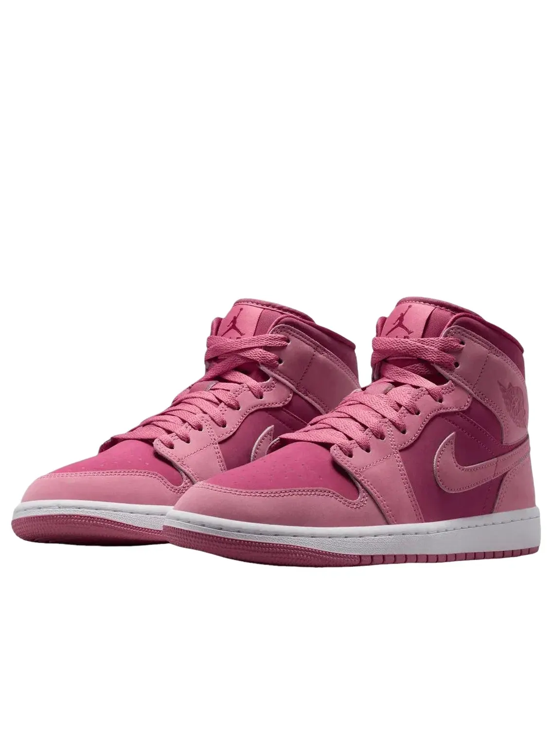 Женские кроссовки с кожаным верхом Air Jordan 1 Mid Desert Berry — изображение 3 из 6, фиолетовый