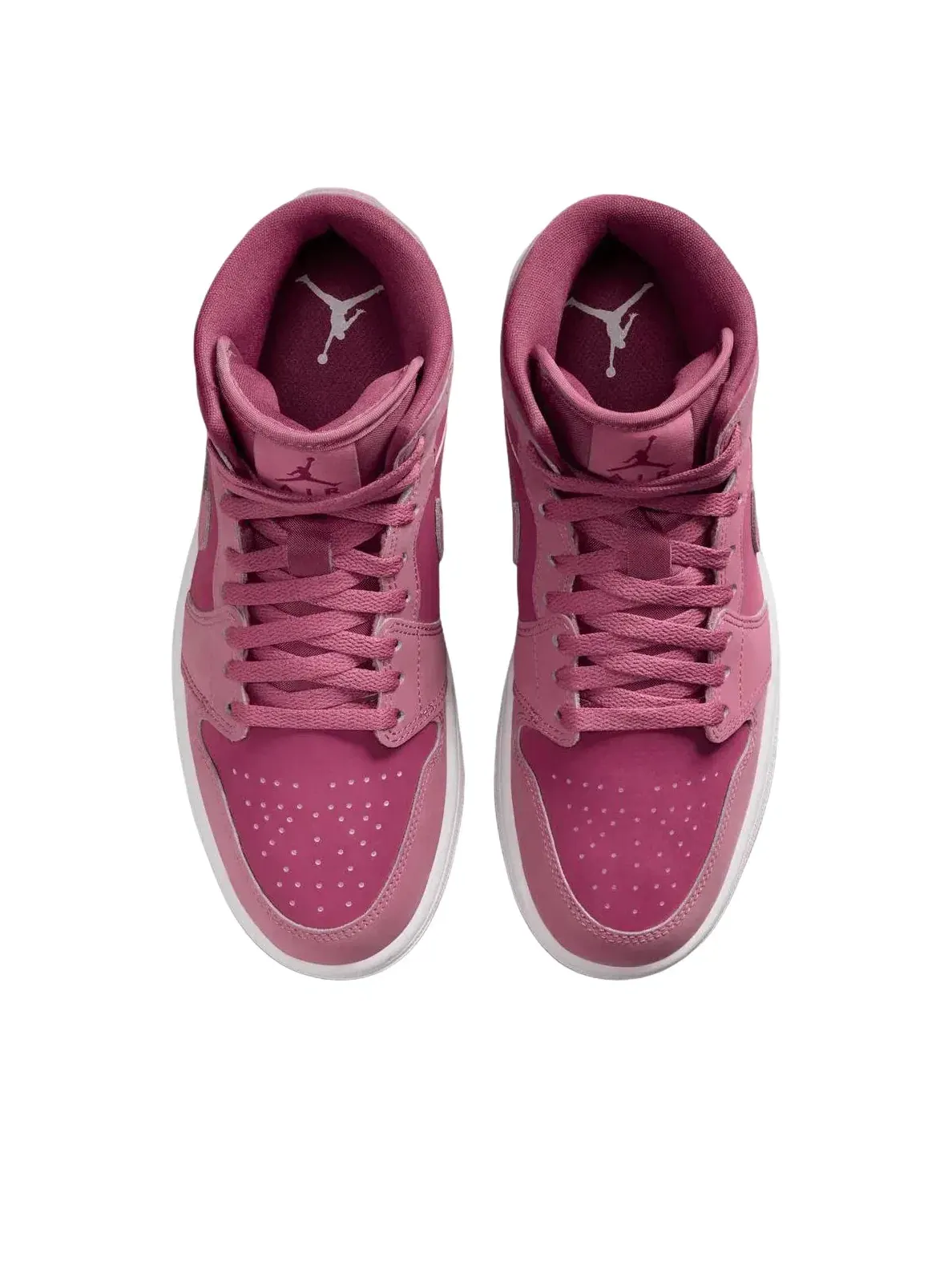 Женские кроссовки с кожаным верхом Air Jordan 1 Mid Desert Berry — изображение 4 из 6, фиолетовый