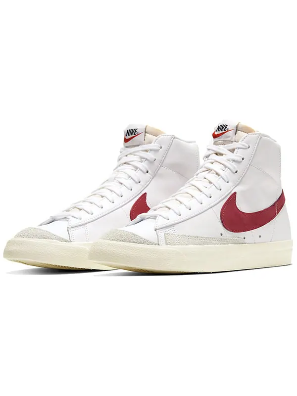 Кроссовки blazer mid '77 'brick red' Nike — изображение 3 из 4, красный/белый