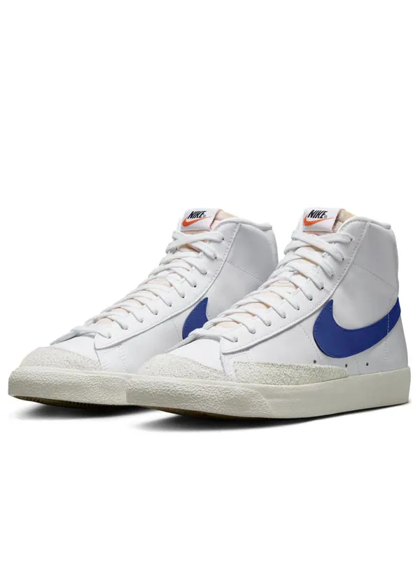 Кроссовки blazer mid white sail deep royal blue' Nike — изображение 3 из 4, белый