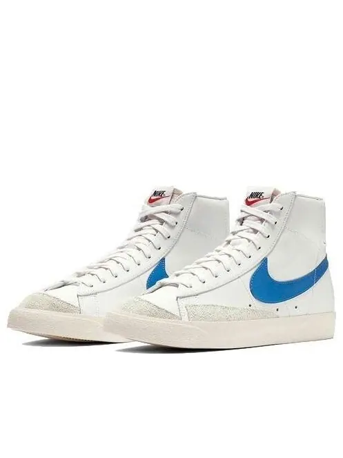 Кроссовки blazer mid '77 vintage 'pacific blue' Nike — изображение 3 из 4, синий/белый