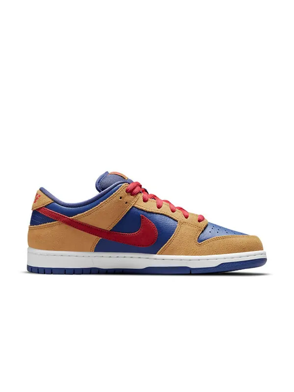 Кроссовки sb dunk low Nike — изображение 2 из 4, коричневый/красный/синий