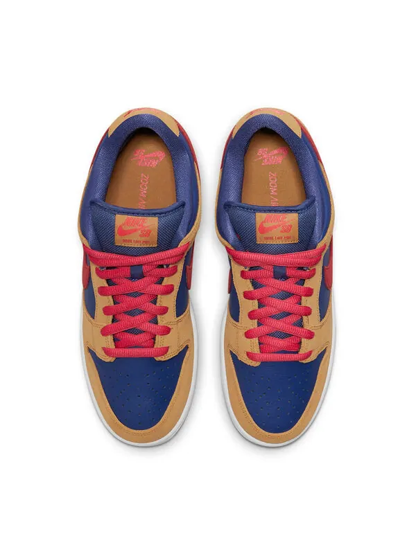 Кроссовки sb dunk low Nike — изображение 4 из 4, коричневый/красный/синий