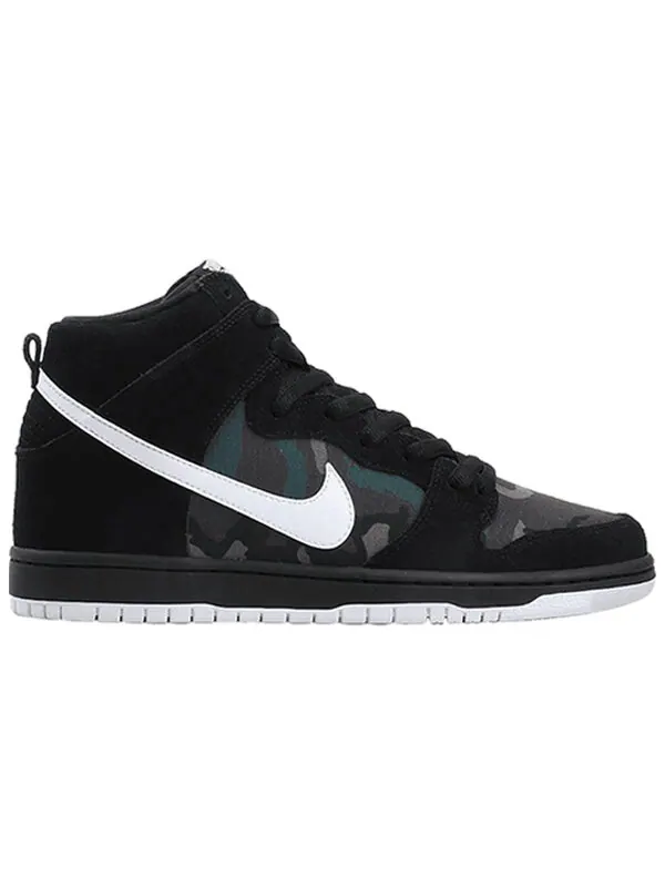 Кроссовки sb dunk высокие Nike — изображение 2 из 4, черный/белый--коричневый