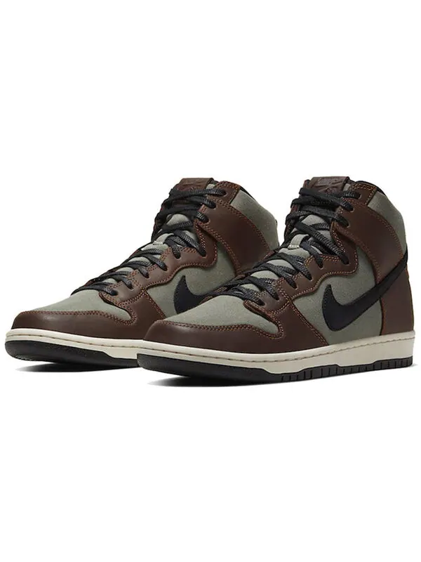 Кроссовки sb dunk high pro Nike — изображение 3 из 4, коричневый/черный