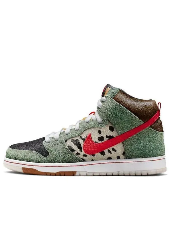 Кроссовки sb dunk high 'walk the dog' Nike — изображение 1 из 4, красный-черный-белый