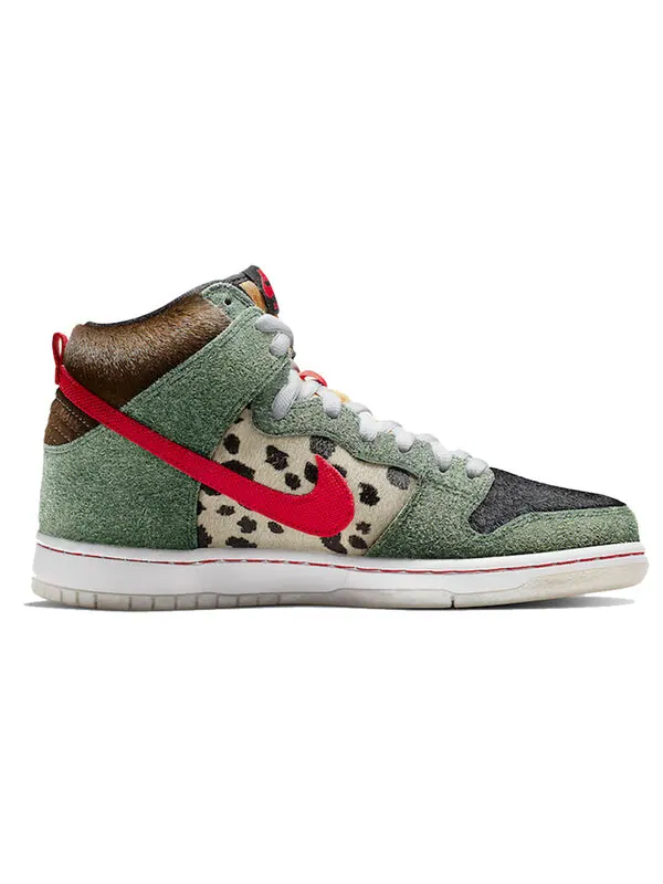 Кроссовки sb dunk high 'walk the dog' Nike — изображение 2 из 4, красный-черный-белый