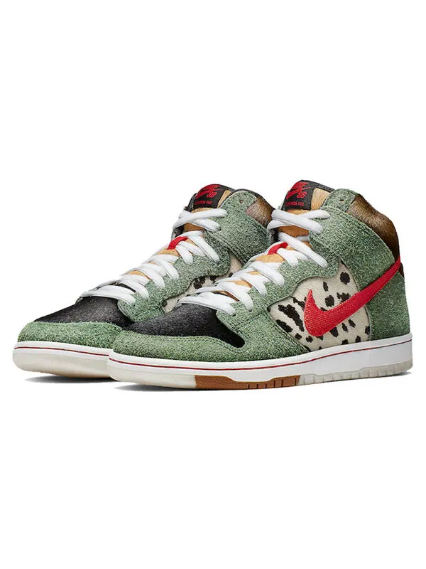 Кроссовки sb dunk high 'walk the dog' Nike — изображение 3 из 4, красный-черный-белый