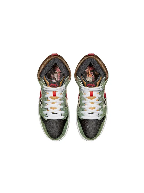 Кроссовки sb dunk high 'walk the dog' Nike — изображение 4 из 4, красный-черный-белый