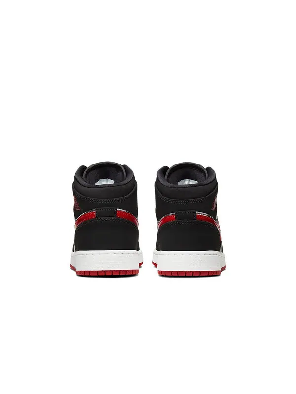 Кроссовки 1 средний размер Air Jordan — изображение 4 из 4, черный/красный/белый