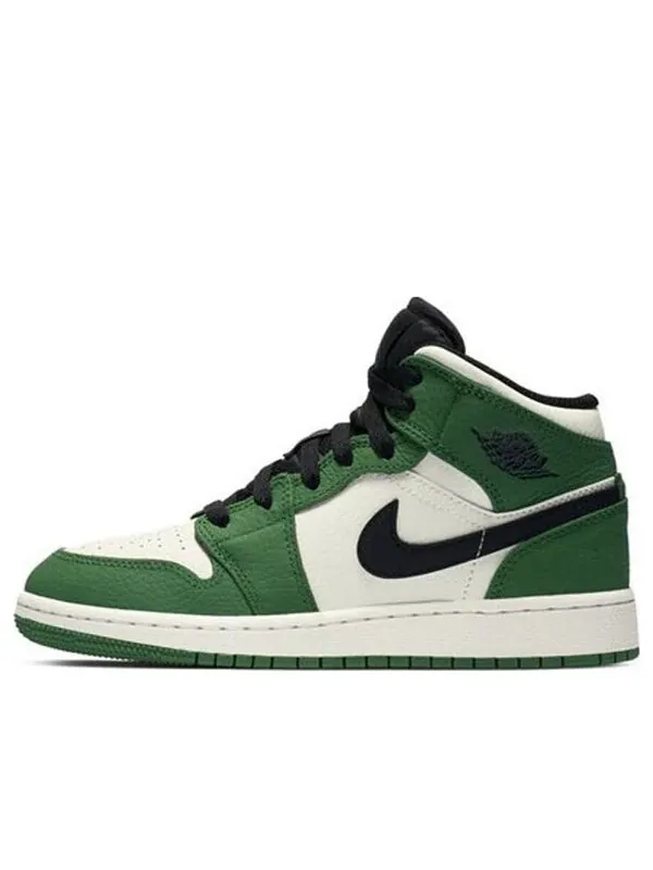 Кроссовки 1 средний размер Air Jordan — изображение 1 из 4, черный/белый/зеленый