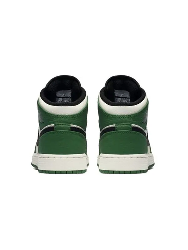 Кроссовки 1 средний размер Air Jordan — изображение 3 из 4, черный/белый/зеленый