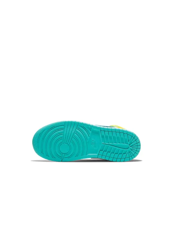 Кроссовки 1 mid se 'clover' Air Jordan — изображение 4 из 4, желтый/зеленый