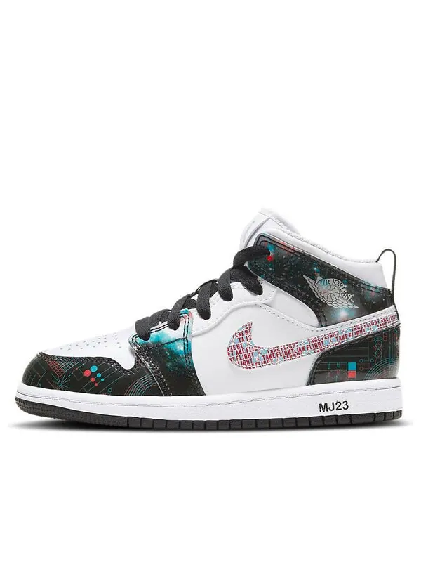 Кроссовки 1 средний размер Air Jordan — изображение 1 из 4, белый/черный