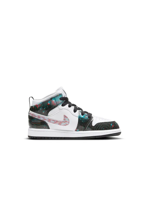 Кроссовки 1 средний размер Air Jordan — изображение 2 из 4, белый/черный