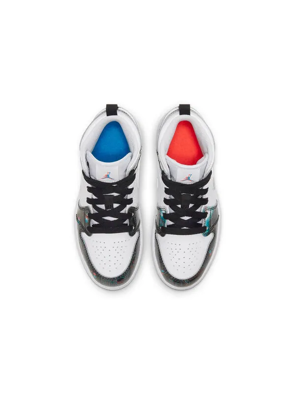Кроссовки 1 средний размер Air Jordan — изображение 4 из 4, белый/черный