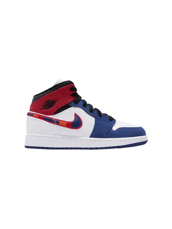 Кроссовки 1 средний размер Air Jordan — изображение 2 из 4, белый