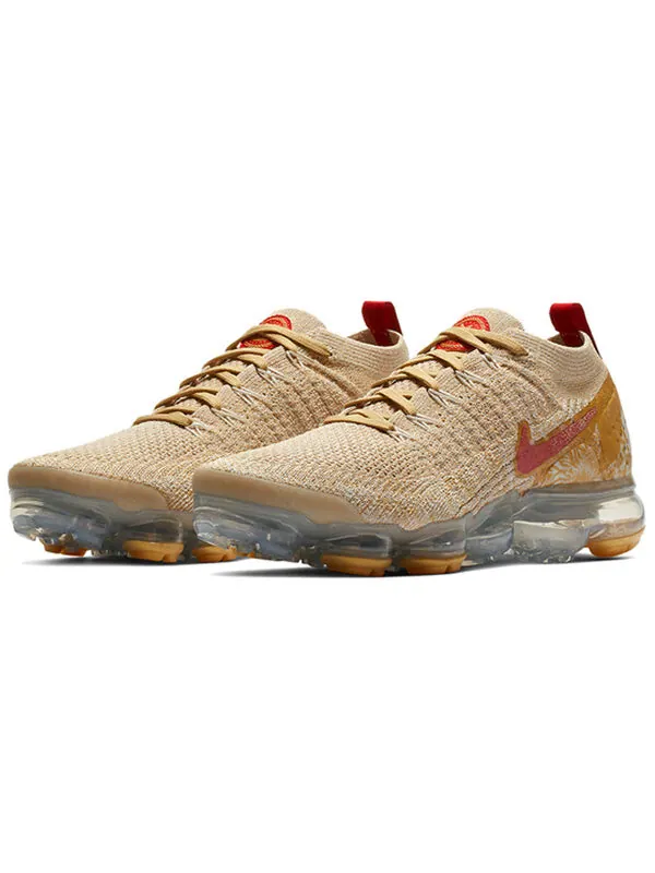 Кроссовки air vapormax 2 flyknit Nike — изображение 3 из 4, золотистый/красный